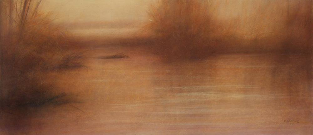 Nel fiume 2014 pastello cm 34x78